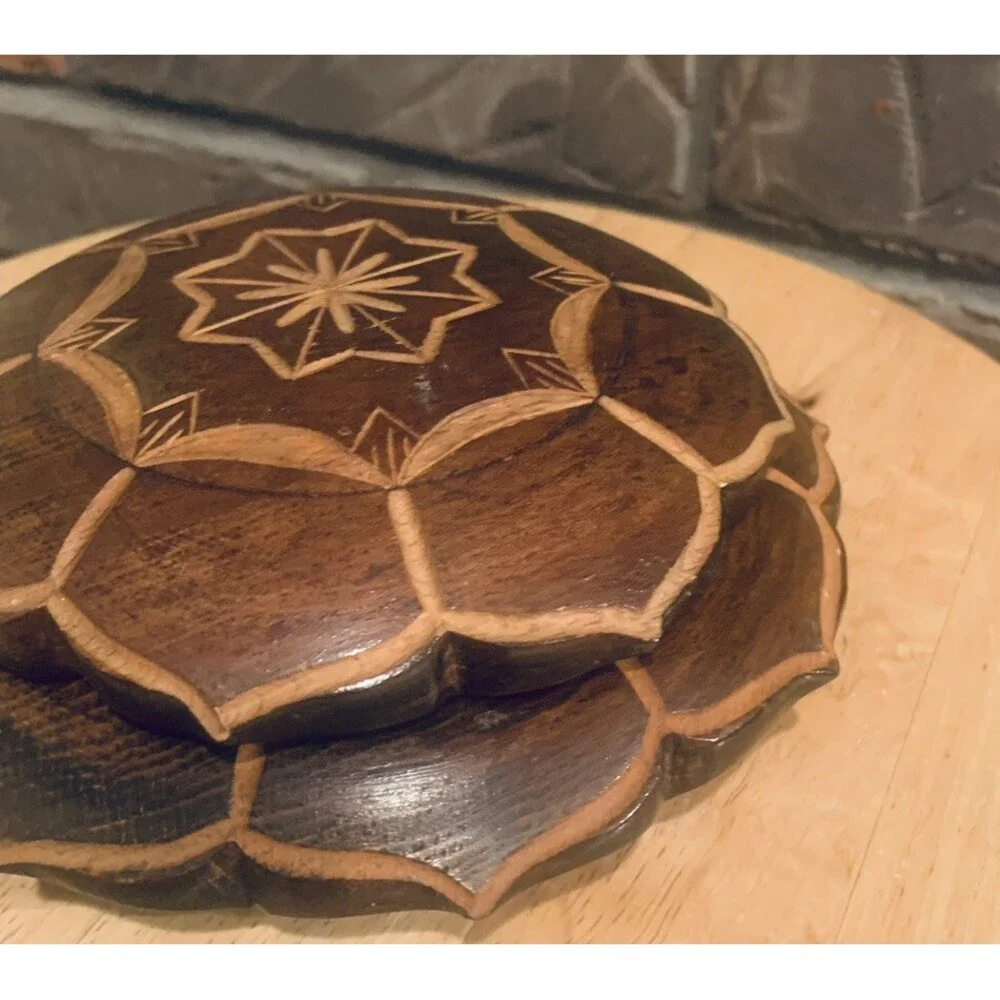 Wooden vintage hand
